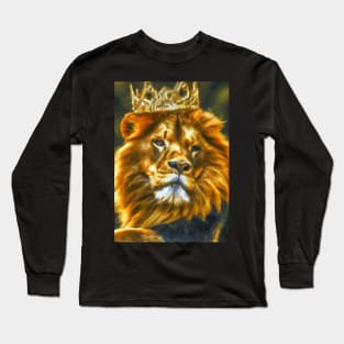 Lion with Crown Long Sleeve T-Shirt